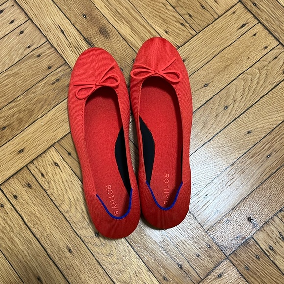 Rothy's Shoes - Rothy’s red Ballet flats